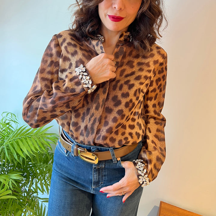 ZIMMERMANN CRUSH EMBELLISHED SHIRT