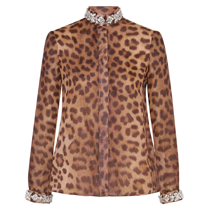 ZIMMERMANN CRUSH EMBELLISHED SHIRT