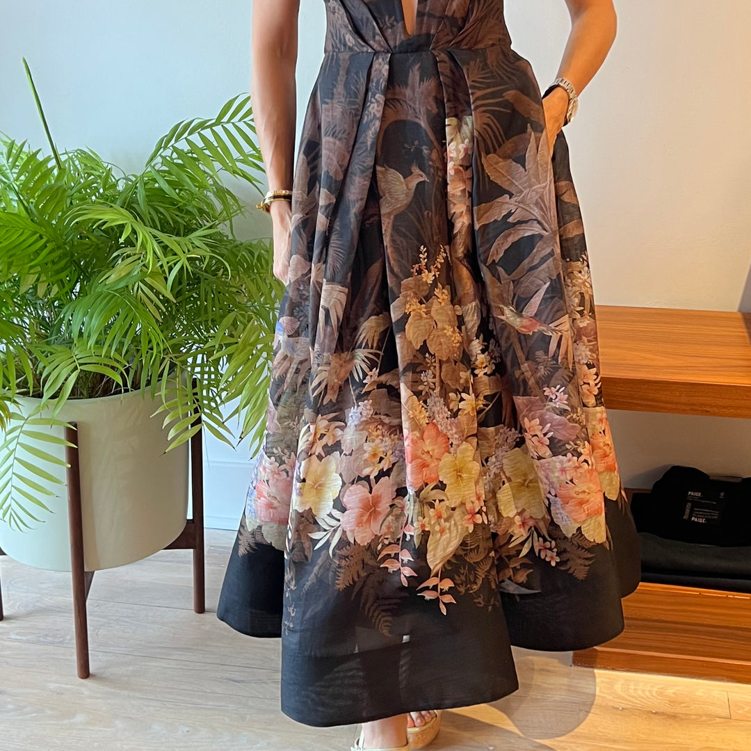 ZIMMERMANN DRAPED MIDI DRESS