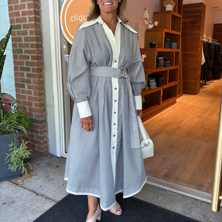 ZIMMERMANN HYPNOTIC TUCK MIDI DRESS