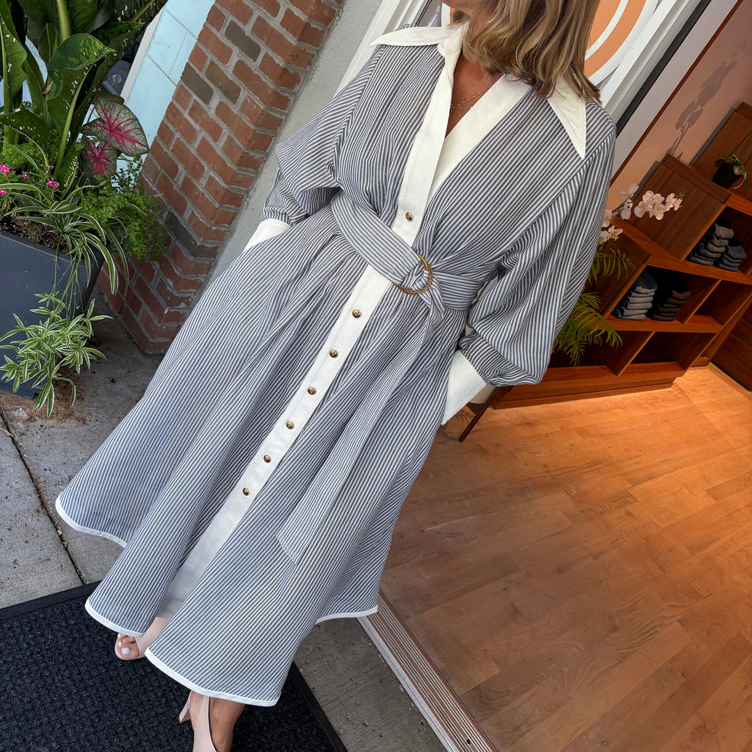 ZIMMERMANN HYPNOTIC TUCK MIDI DRESS