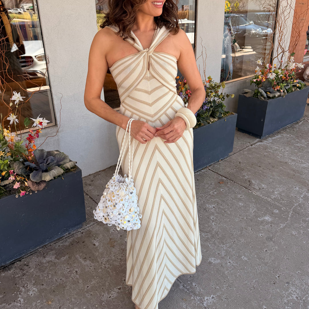 ZIMMERMANN LUNA HALTER DRESS