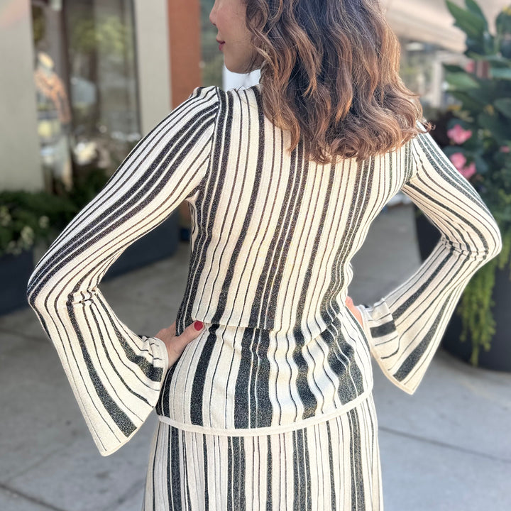 ZIMMERMANN METALLIC KNIT TOP